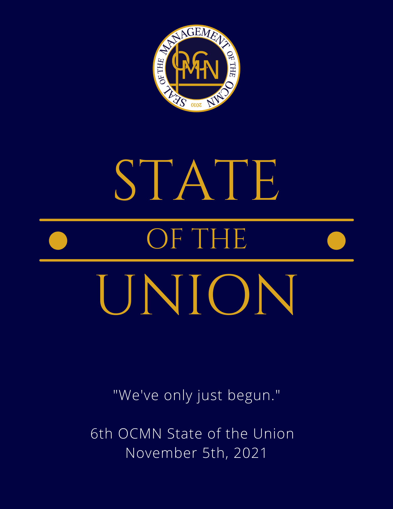 Poster OCMN 6th State of the Union